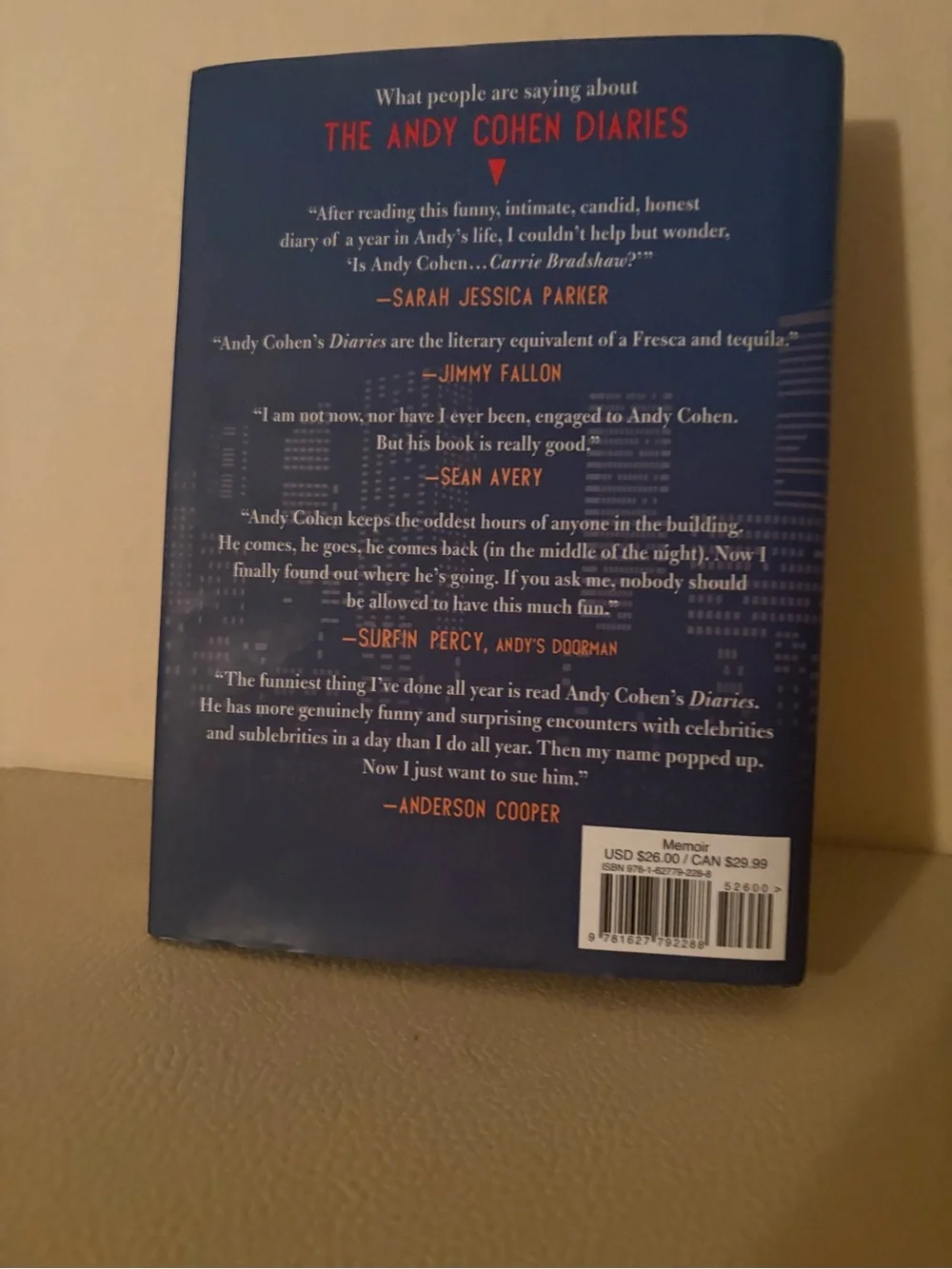 The Andy cohen diaries hardcover book